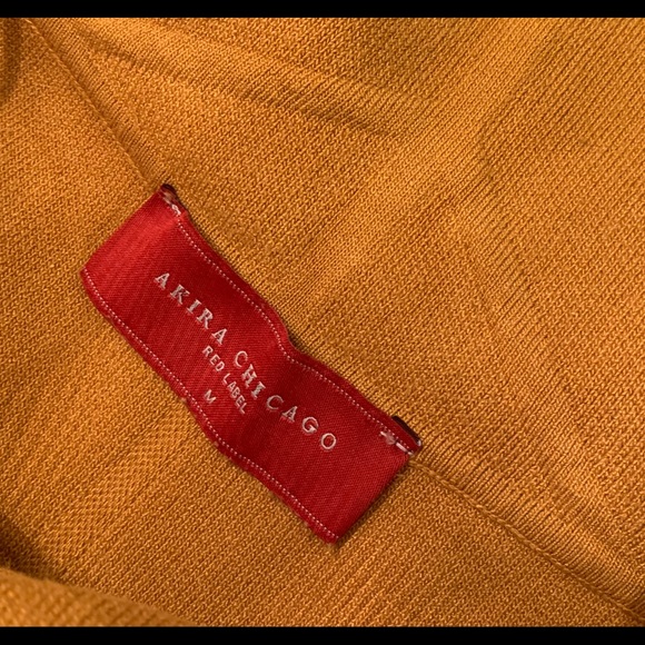 Akira  Chicago red label mustard color dress M - Picture 4 of 4